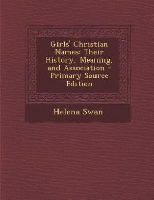 Front cover_Girls' Christian Names