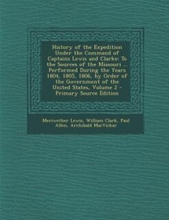 Couverture_History of the Expedition Under the Command of Captains Lewis and Clarke