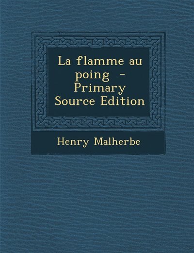 Front cover_La flamme au poing