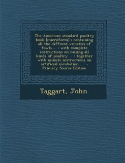 Couverture_The American standard poultry book [microform]