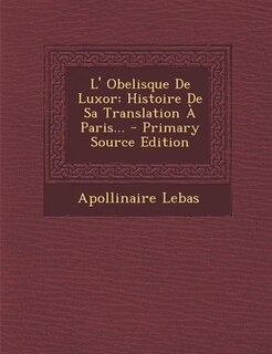 Couverture_L' Obelisque De Luxor