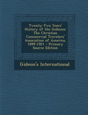 Couverture_Twenty-Two Years' History of the Gideons