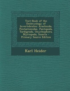 Couverture_Text-Book of the Embryology of Invertebrates