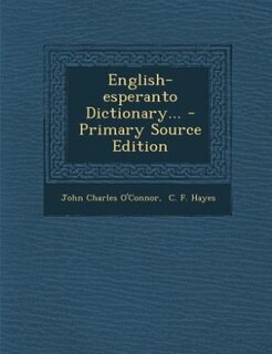 English-esperanto Dictionary...