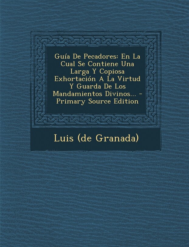 Couverture_Guía De Pecadores