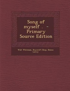 Song of myself .