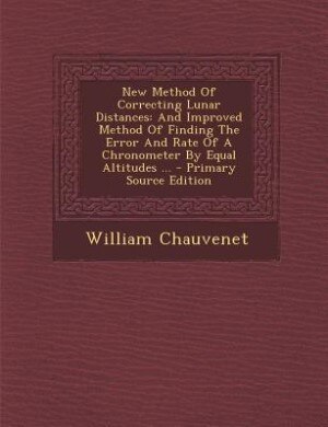 Front cover_New Method Of Correcting Lunar Distances