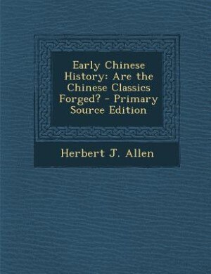 Front cover_Early Chinese History