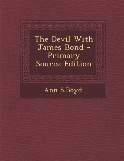 Front cover_The Devil With James Bond