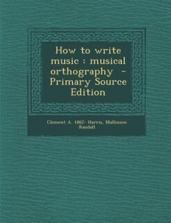 Front cover_How to write music