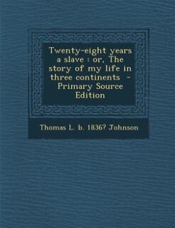 Couverture_Twenty-eight years a slave