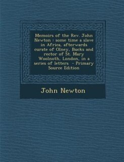 Front cover_Memoirs of the Rev. John Newton