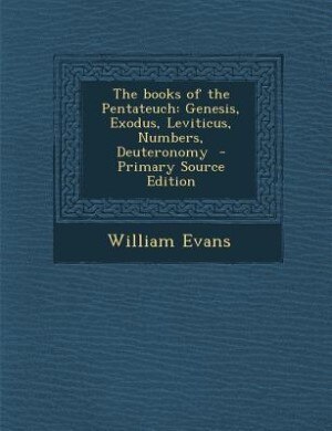 Front cover_The books of the Pentateuch