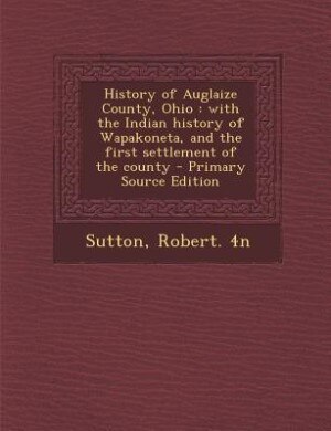 Front cover_History of Auglaize County, Ohio