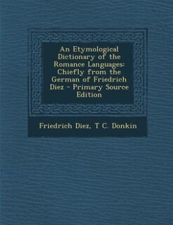 Front cover_An Etymological Dictionary of the Romance Languages