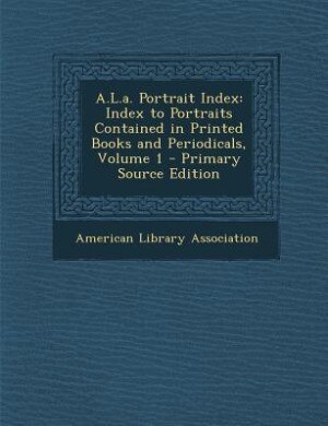 Couverture_A.L.a. Portrait Index