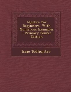 Front cover_Algebra for Beginners