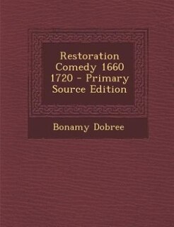 Front cover_Restoration Comedy 1660 1720