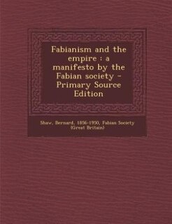 Front cover_Fabianism and the empire