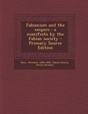 Front cover_Fabianism and the empire