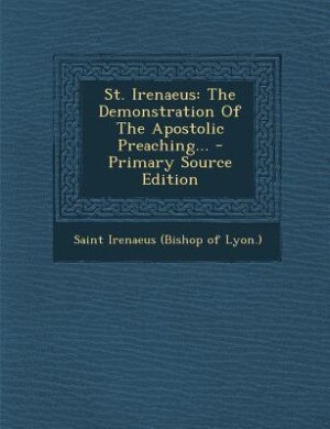 Front cover_St. Irenaeus