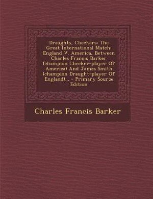 Couverture_Draughts, Checkers