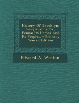 Couverture_History Of Brooklyn, Susquehanna Co., Penna
