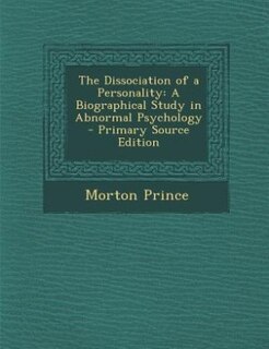 Front cover_The Dissociation of a Personality