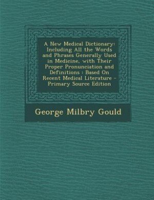 Front cover_A New Medical Dictionary