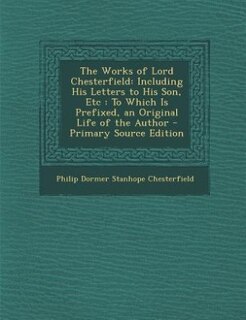Couverture_The Works of Lord Chesterfield