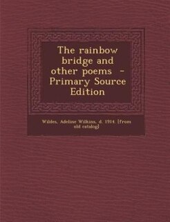 Couverture_The rainbow bridge and other poems