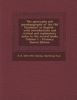 Couverture_The apocrypha and pseudepigrapha of the Old Testament in English