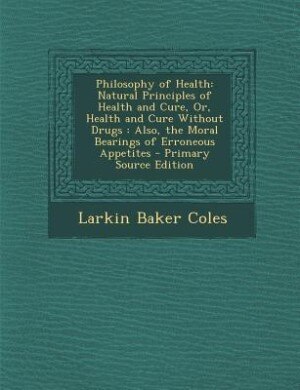 Couverture_Philosophy of Health