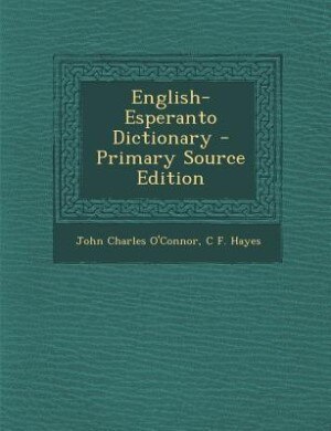 Front cover_English-Esperanto Dictionary