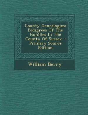 Front cover_County Genealogies