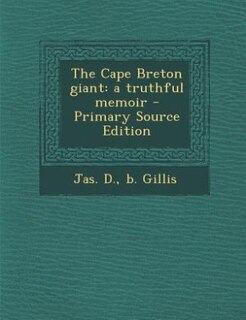 Front cover_The Cape Breton giant