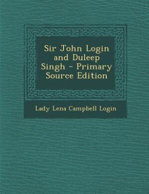 Front cover_Sir John Login and Duleep Singh