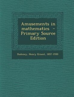Couverture_Amusements in mathematics