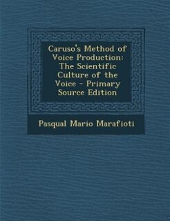 Front cover_Caruso's Method of Voice Production