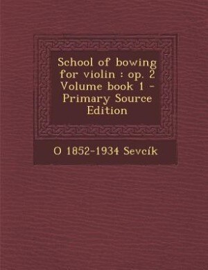 Couverture_School of bowing for violin