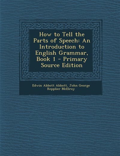 Front cover_How to Tell the Parts of Speech