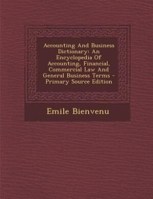 Front cover_Accounting And Business Dictionary