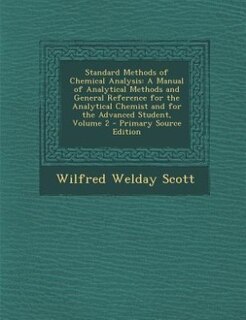 Front cover_Standard Methods of Chemical Analysis