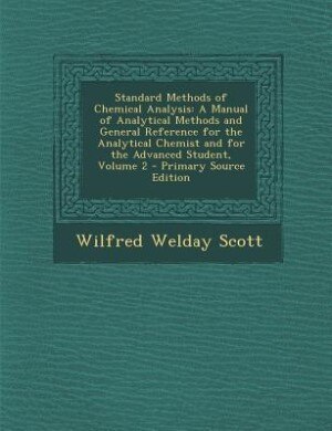 Front cover_Standard Methods of Chemical Analysis