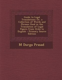 Couverture_Guide to Legal Translations