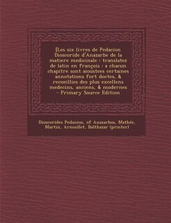 Front cover_[Les six livres de Pedacion Dioscoride d'Anazarbe de la matiere medicinale