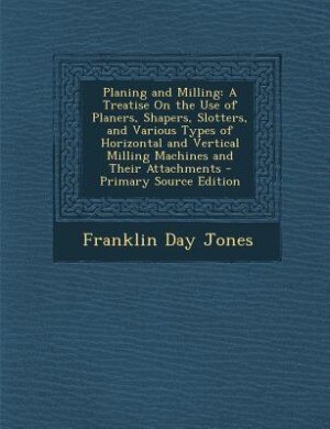 Couverture_Planing and Milling