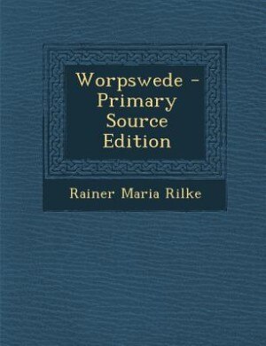 Couverture_Worpswede - Primary Source Edition