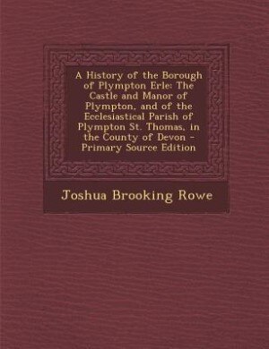 Couverture_A History of the Borough of Plympton Erle