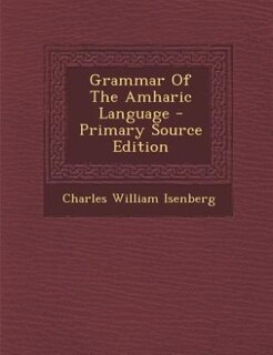 Front cover_Grammar Of The Amharic Language